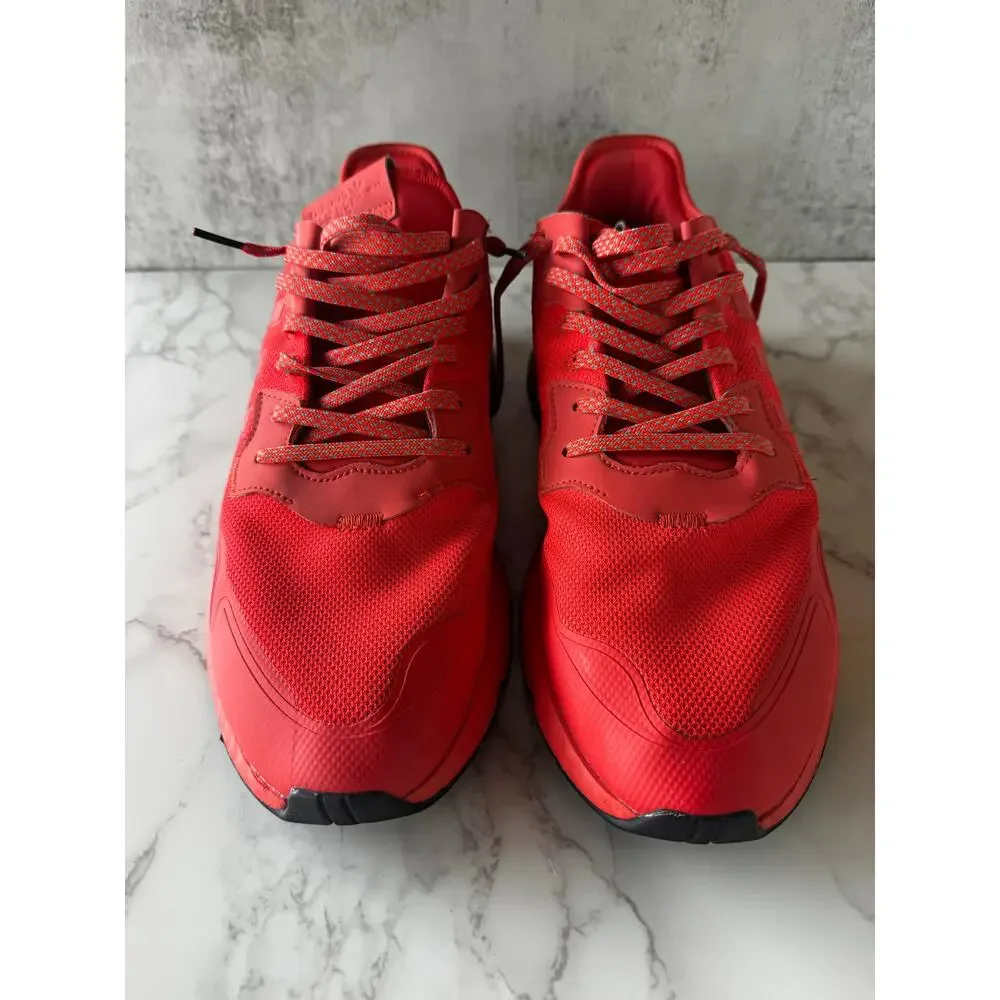 Adidas Nite Jogger Triple Red Boost Sneakers Mens 13 EF5415 - Picture 2 of 8